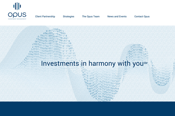 OPUS Investments website thumbnail